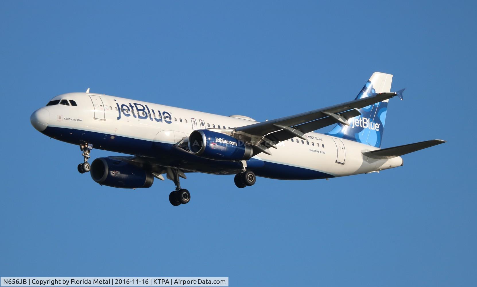 N656JB, 2007 Airbus A320-232 C/N 3091, TPA 2016