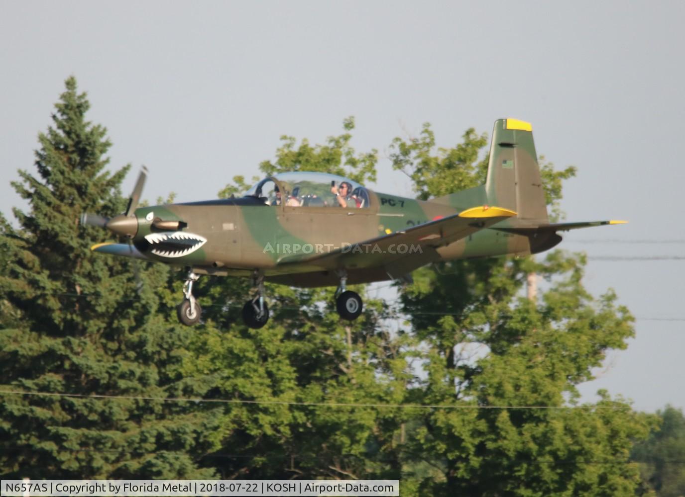 N657AS, Pilatus PC-7 C/N 447, OSH 2018
