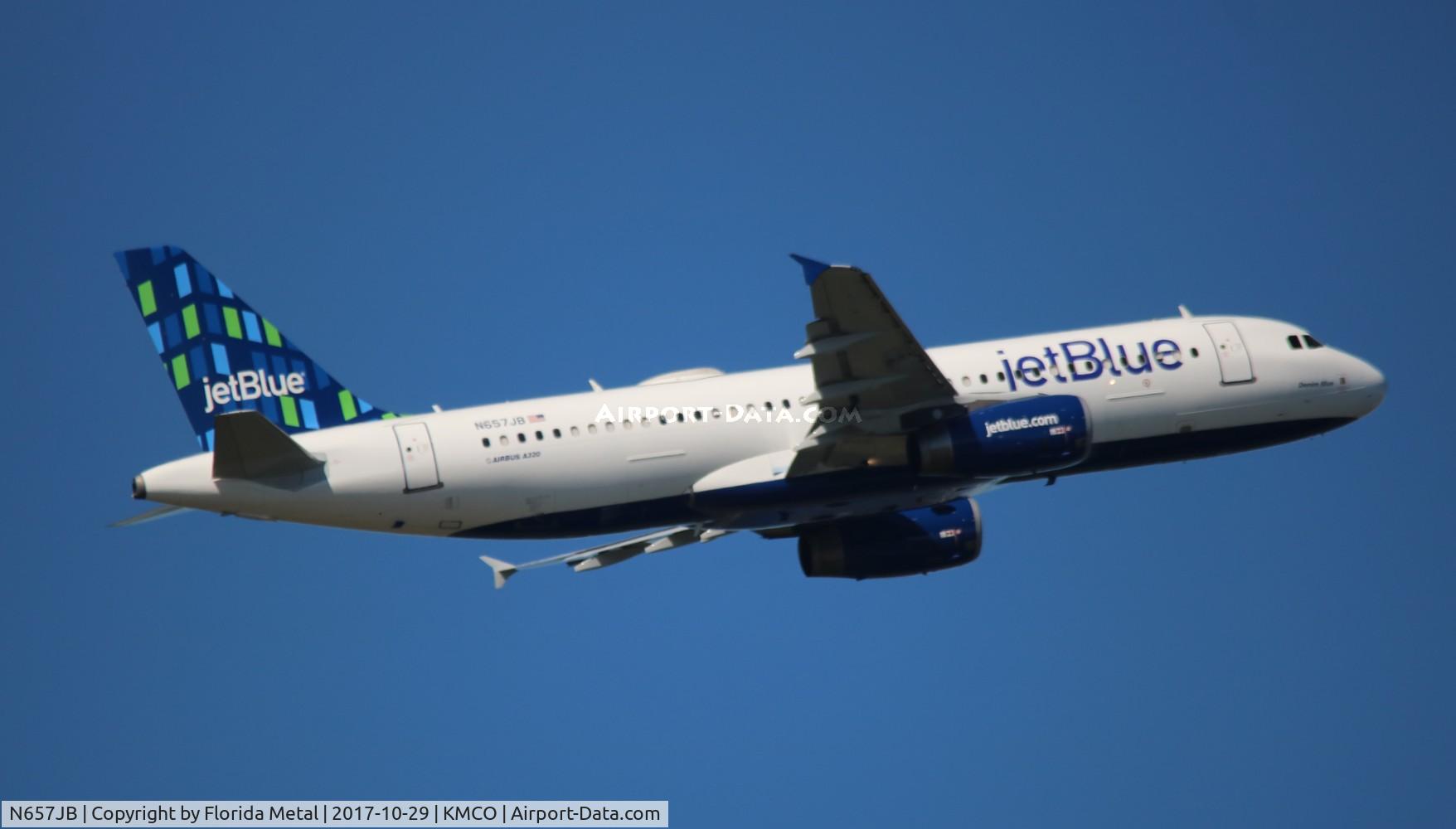 N657JB, 2007 Airbus A320-232 C/N 3119, MCO 2017