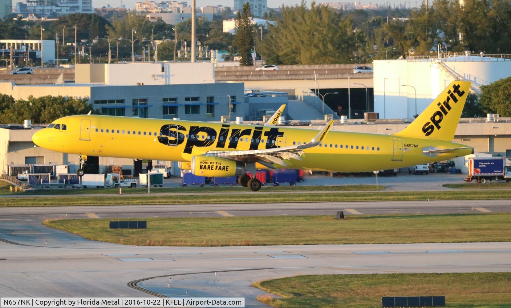 N657NK, 2015 Airbus A321-231 C/N 6672, FLL 2016