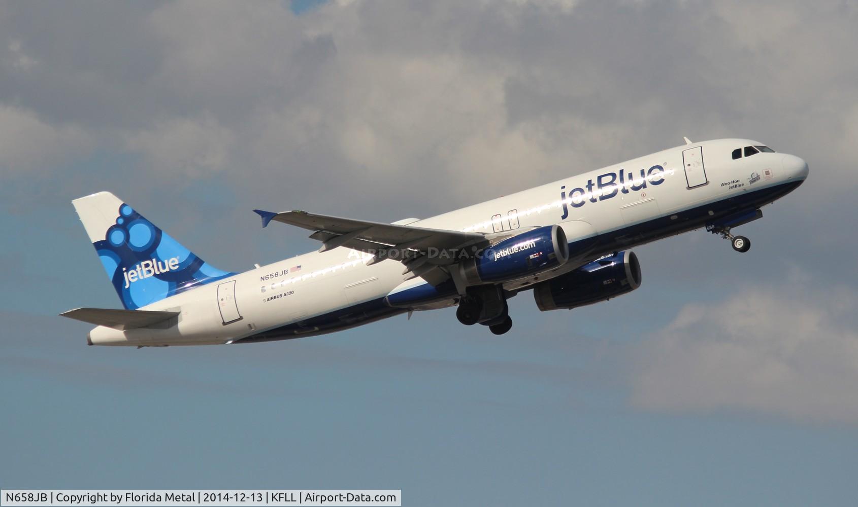 N658JB, 2007 Airbus A320-232 C/N 3150, FLL 2014