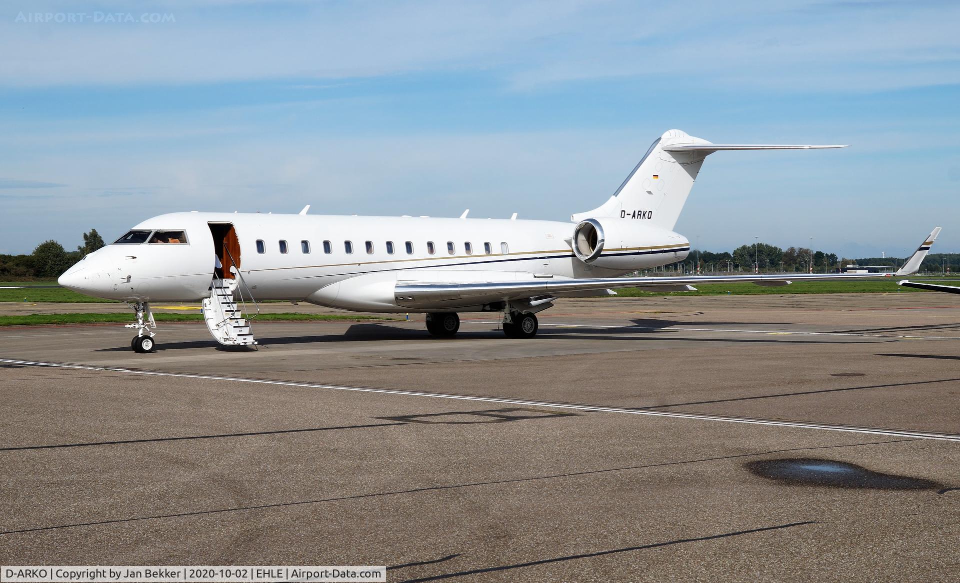D-ARKO, 2009 Bombardier BD-700-1A10 Global Express C/N 9348, Lelystad Airport to get a new paint or livery
