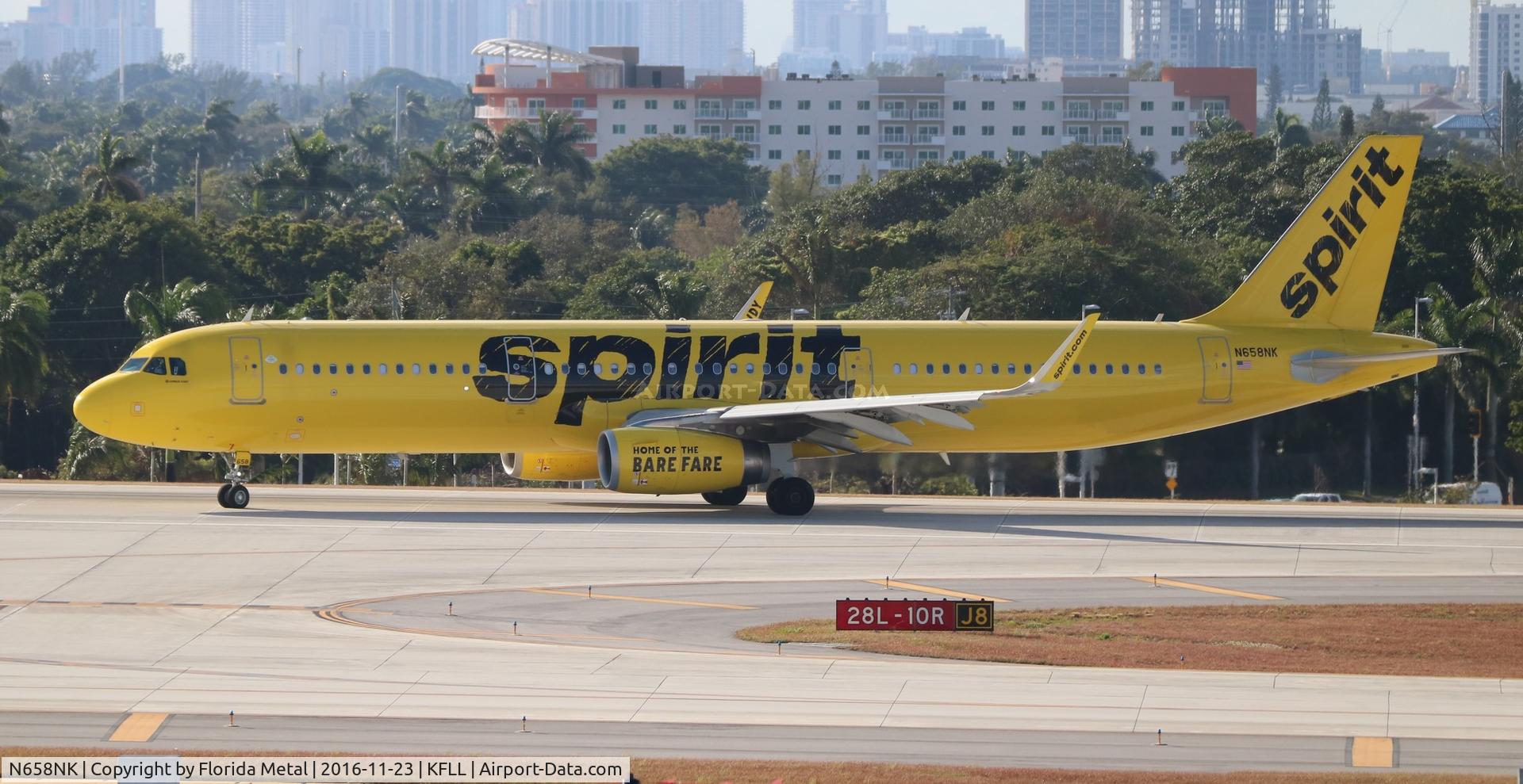 N658NK, 2015 Airbus A321-231 C/N 6736, FLL 2016