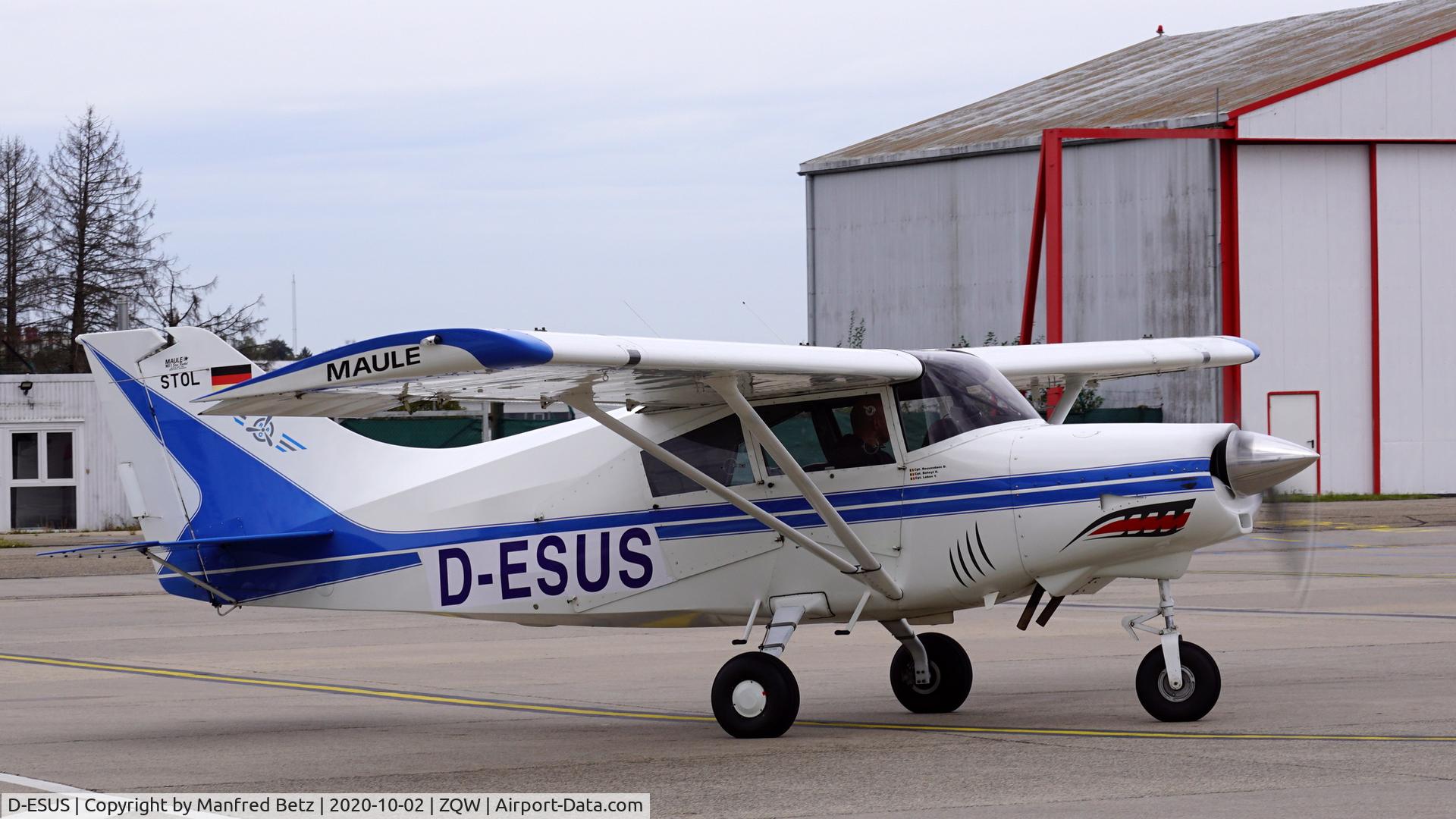 D-ESUS, 1998 Maule MXT-7-180 Star Rocket C/N 14091C, Tankstopp ZQW