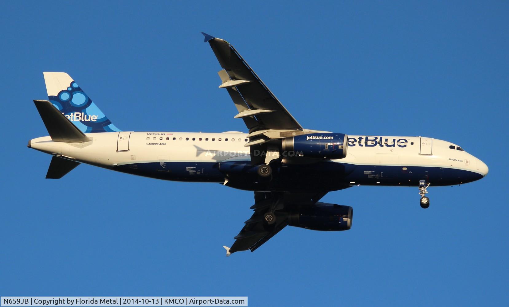 N659JB, 2007 Airbus A320-232 C/N 3190, MCO 2014