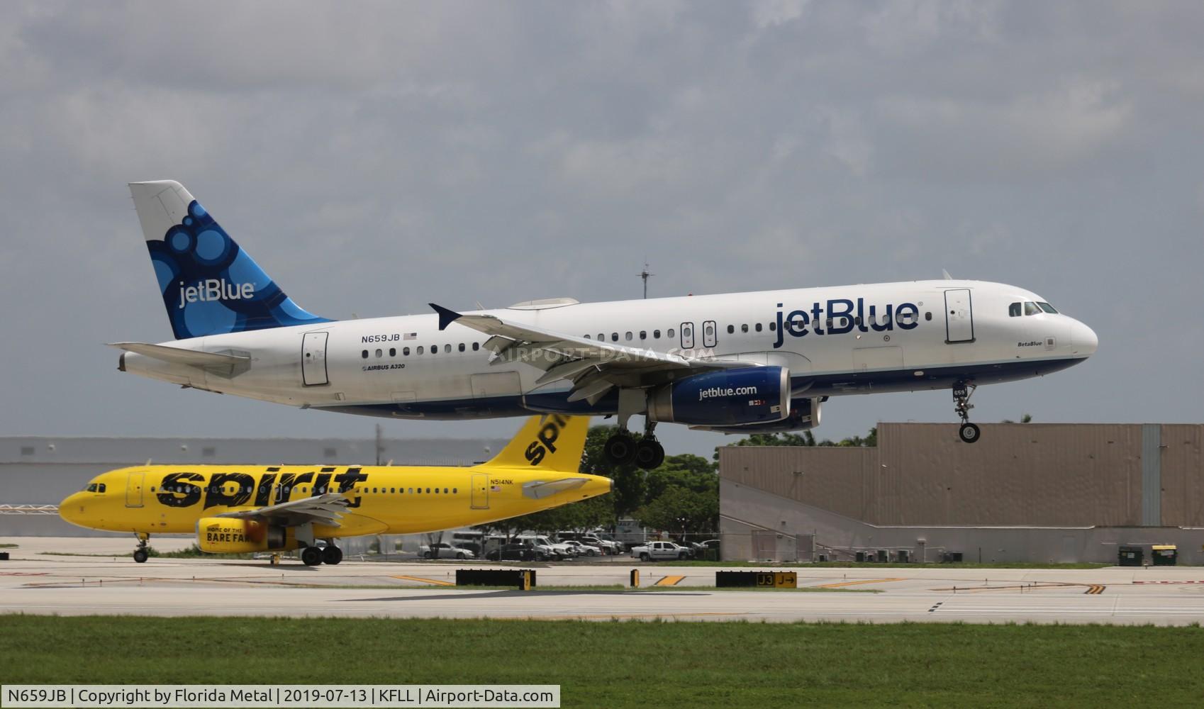 N659JB, 2007 Airbus A320-232 C/N 3190, FLL 2019