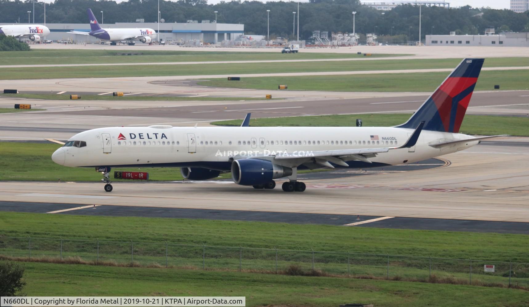 N660DL, 1990 Boeing 757-232 C/N 24422, TPA 2019
