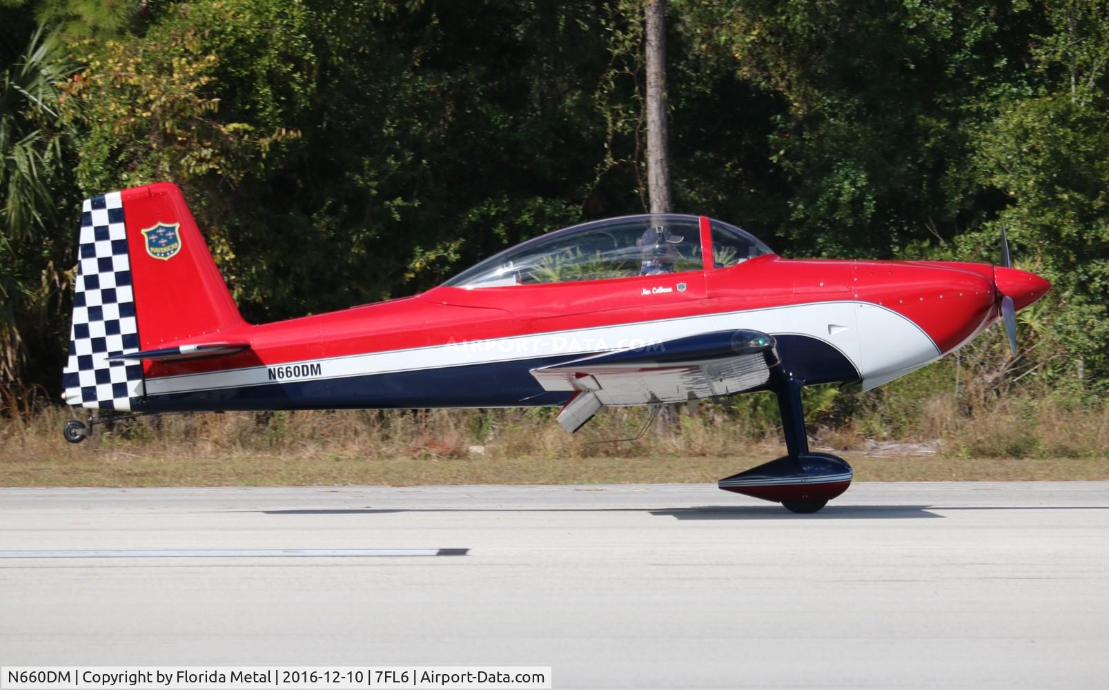 N660DM, 2007 Vans RV-8 C/N 82571, Spruce Creek 2016