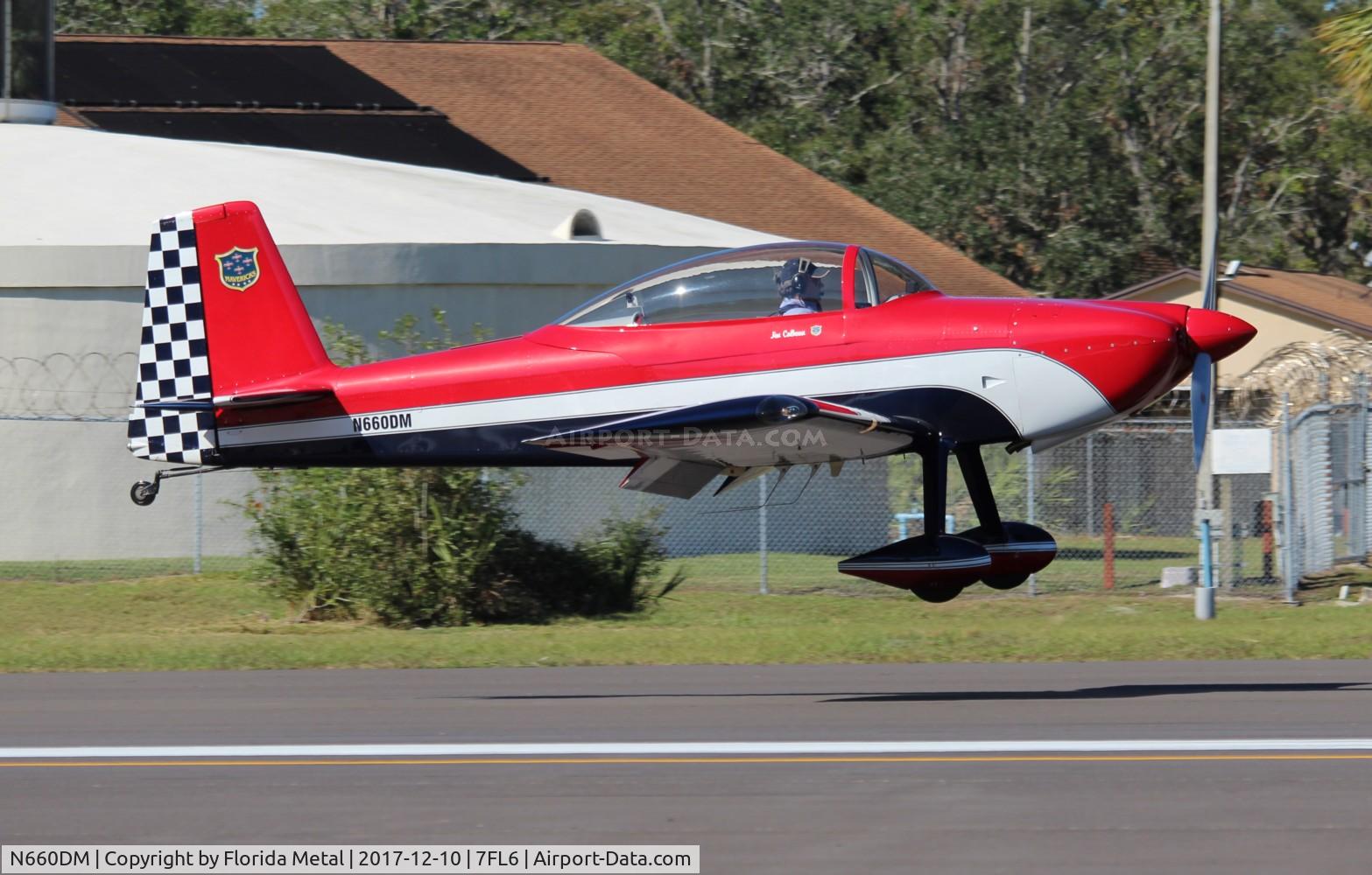 N660DM, 2007 Vans RV-8 C/N 82571, Spruce Creek 2017