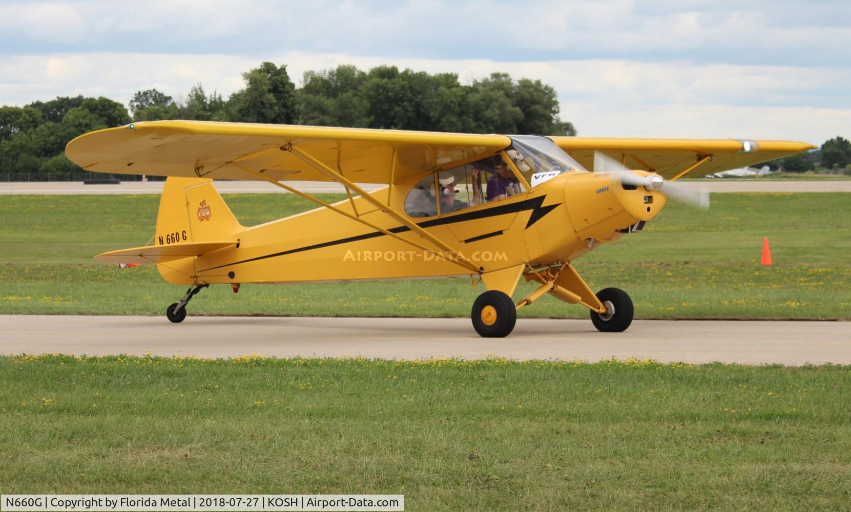 N660G, 1953 Piper PA-18 C/N 18-2641, OSH 2018