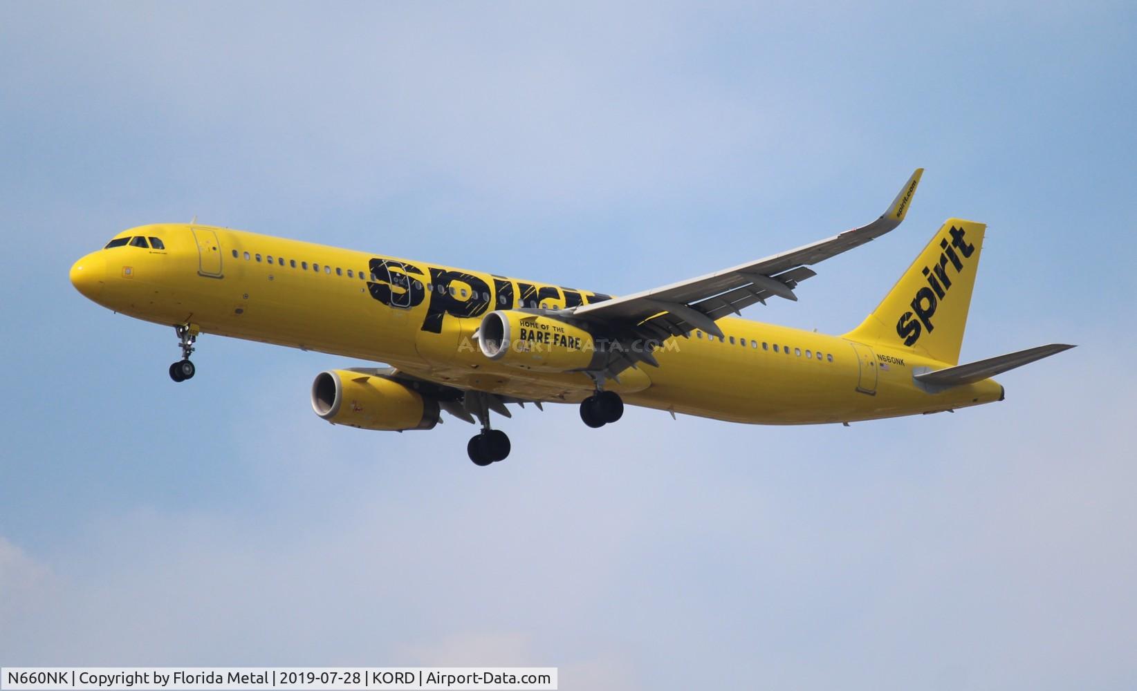 N660NK, 2015 Airbus A321-231 C/N 6804, ORD 2019