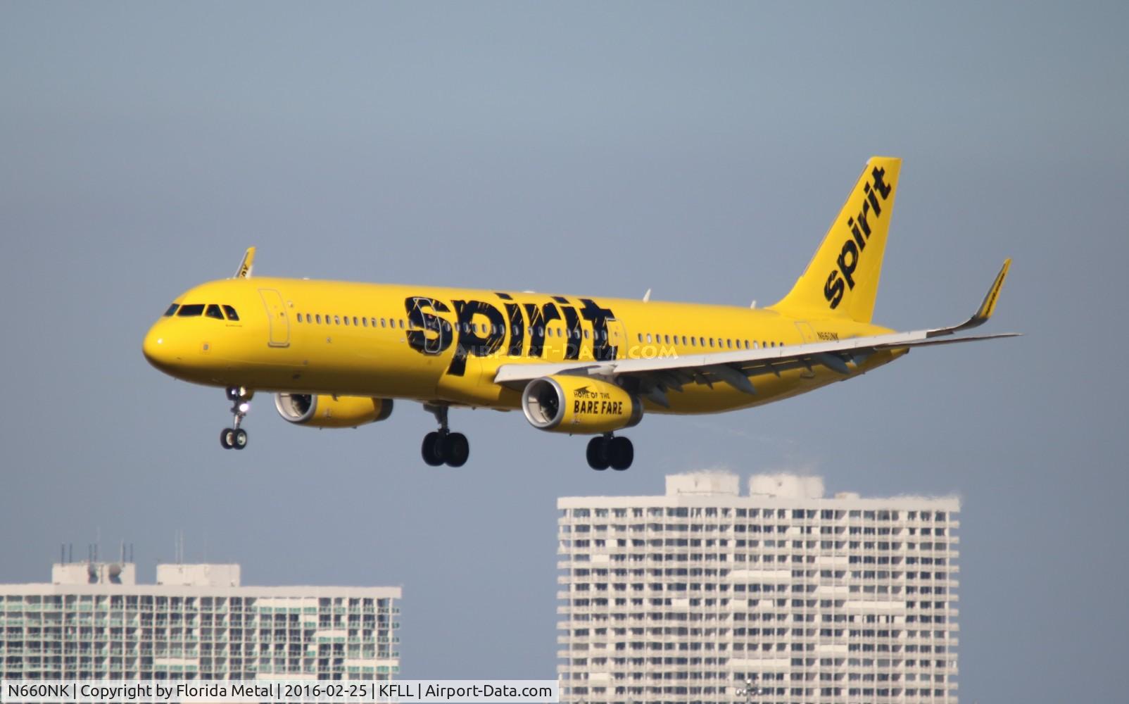 N660NK, 2015 Airbus A321-231 C/N 6804, FLL 2016