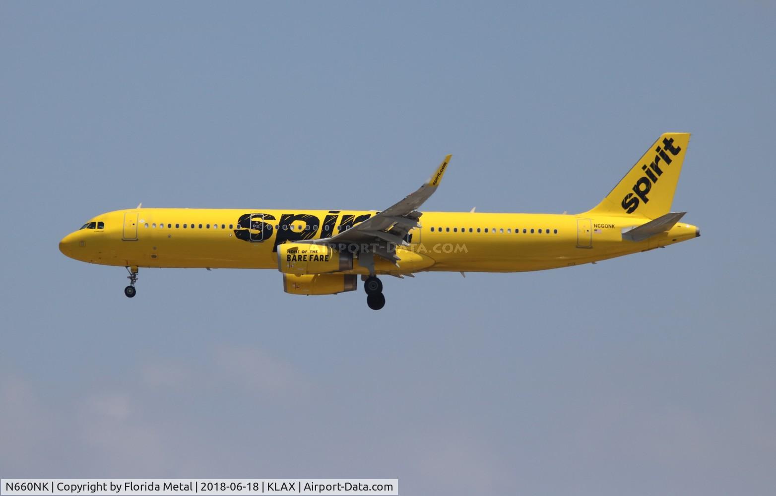 N660NK, 2015 Airbus A321-231 C/N 6804, LAX 2018