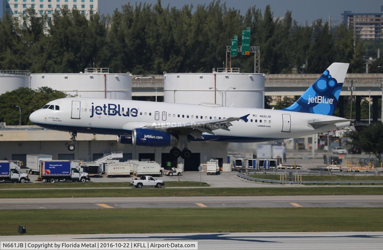 N661JB, 2007 Airbus A320-232 C/N 3228, FLL 2016
