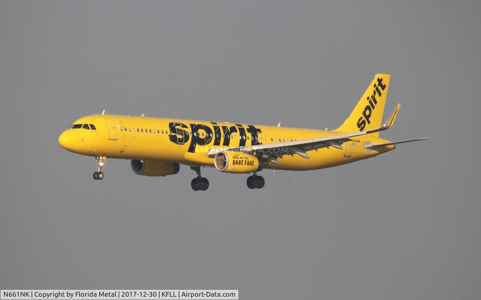 N661NK, 2015 Airbus A321-231 C/N 6867, FLL 2017