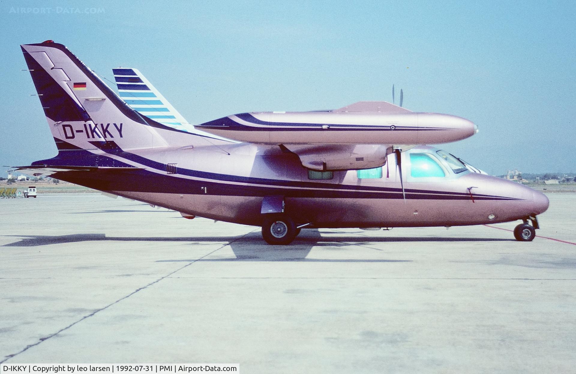 D-IKKY, Mitsubishi MU-2B-40 Solitaire C/N 420SA, Palma de Mallorca 31.7.1992