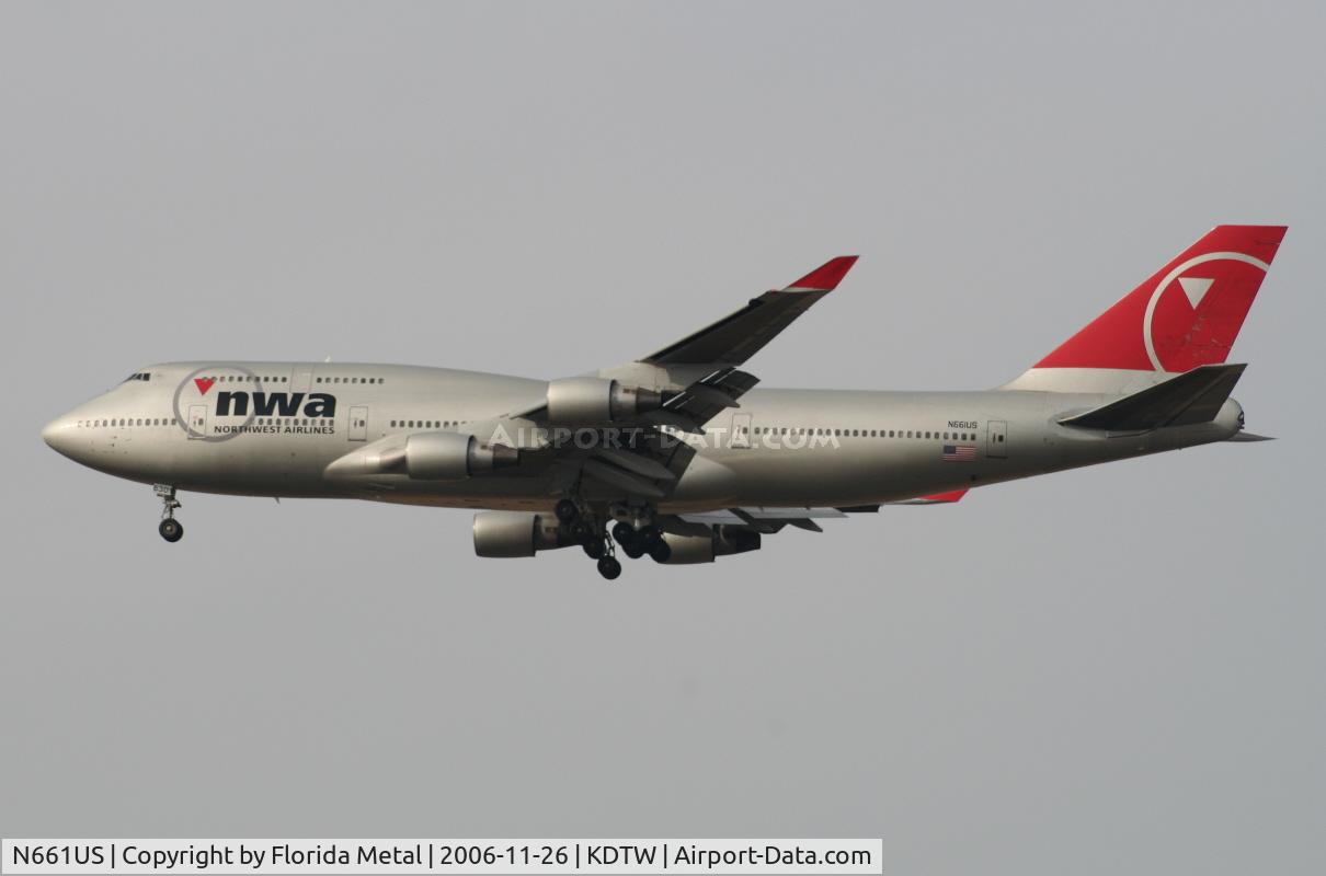 N661US, 1989 Boeing 747-451 C/N 23719, DTW 2006