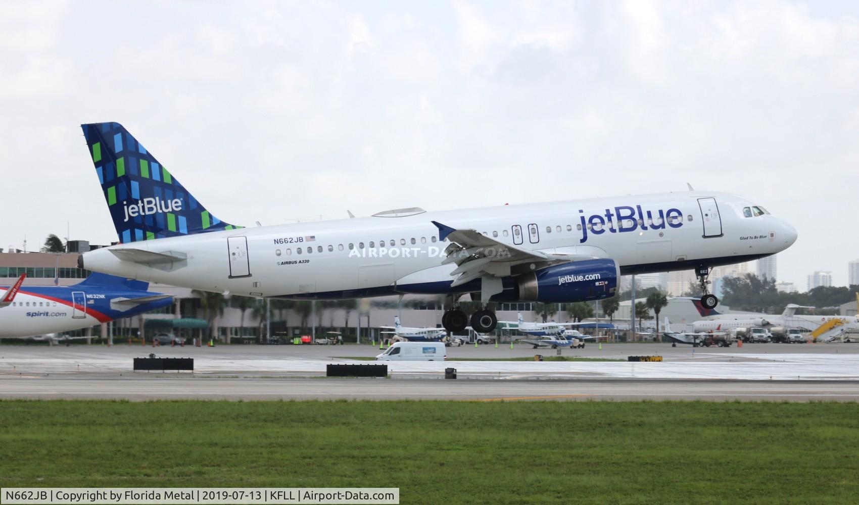 N662JB, 2007 Airbus A320-232 C/N 3263, FLL 2019