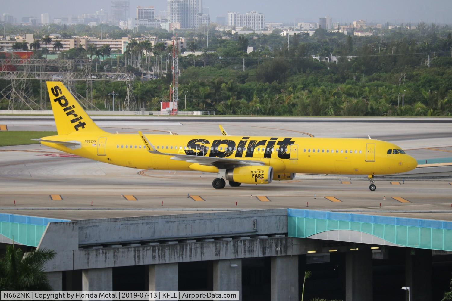 N662NK, 2015 Airbus A321-231 C/N 6897, FLL 2019