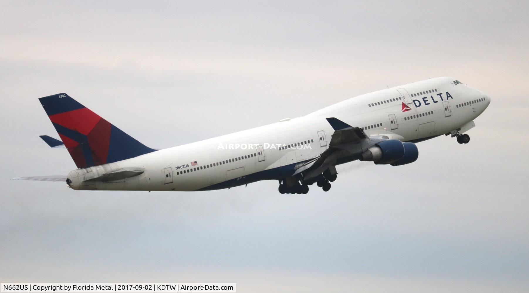 N662US, 1988 Boeing 747-451 C/N 23720, DTW 2017
