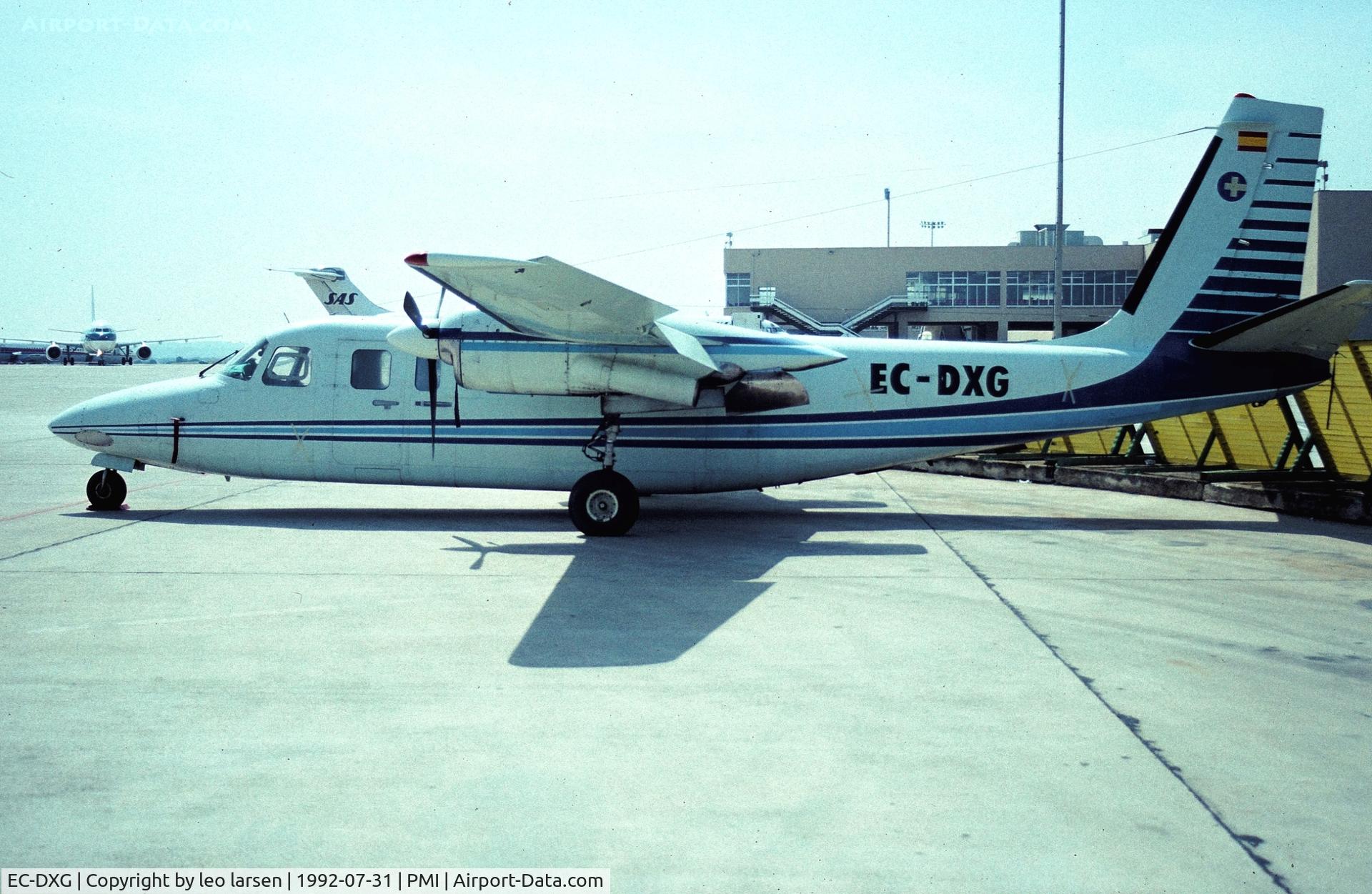 EC-DXG, Aero Commander 680V Turbo Commander C/N 1711-86, Palma de Mallorca 31.7.1992