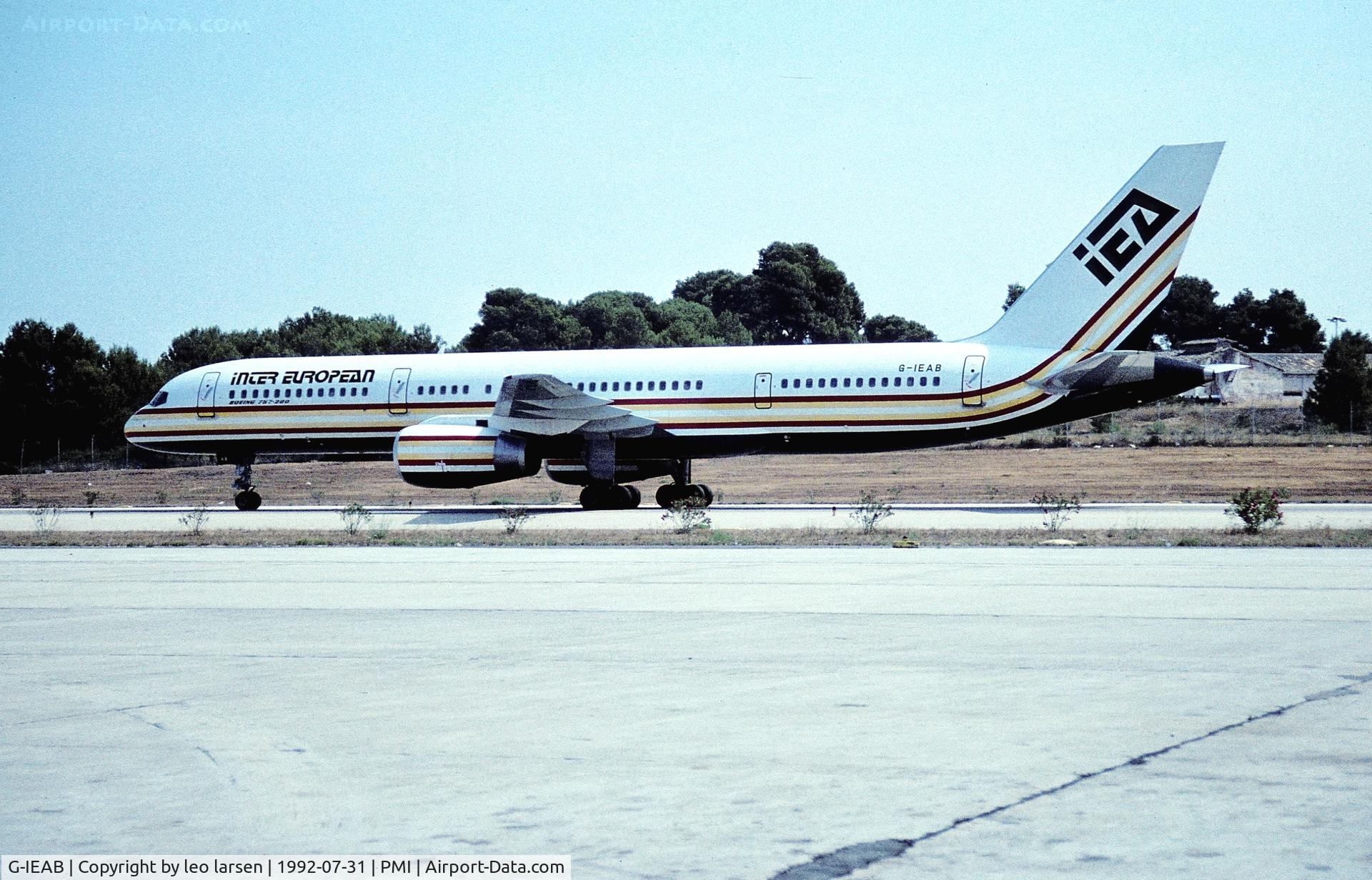 G-IEAB, 1990 Boeing 757-23A C/N 24636, Palma de Mallorca 31.7.1992