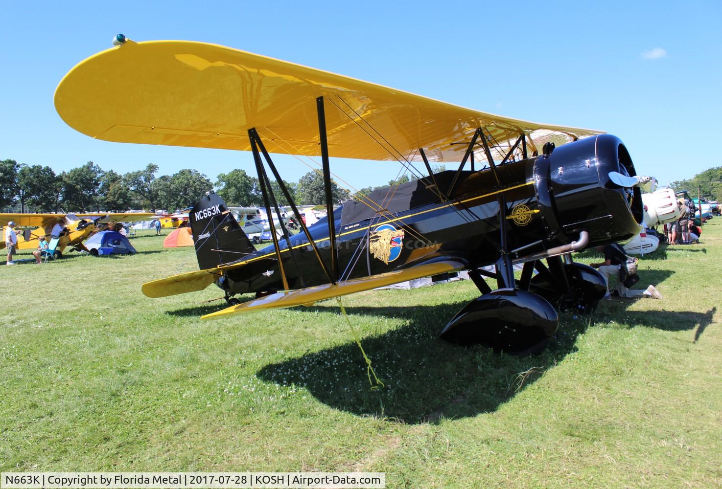 N663K, 1930 Stearman 4-E Junior Speedmail C/N 4005, OSH 2017