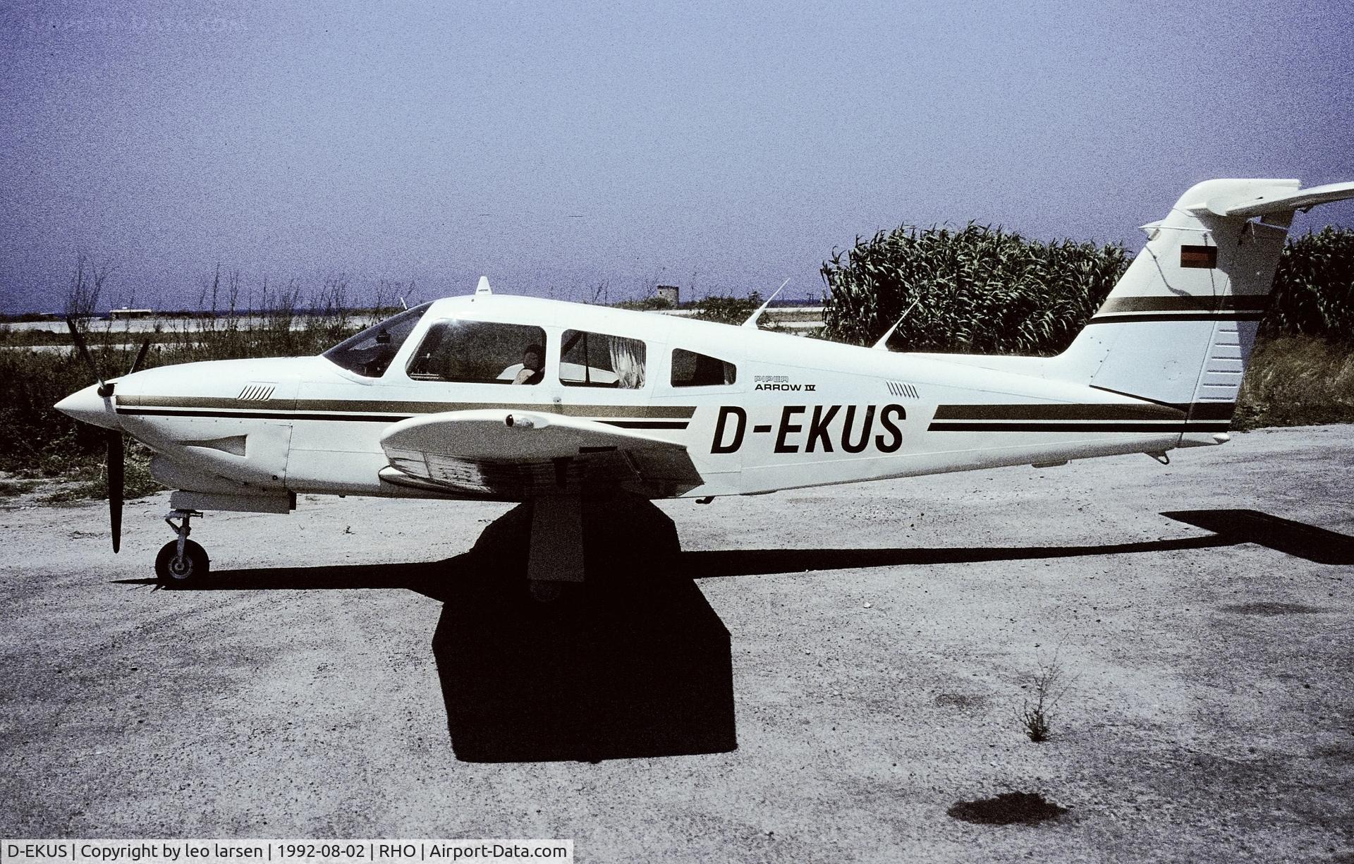 D-EKUS, 1980 Piper PA-28RT-201T Arrow IV C/N 28R-8031090, Rhodos 2.8.1992