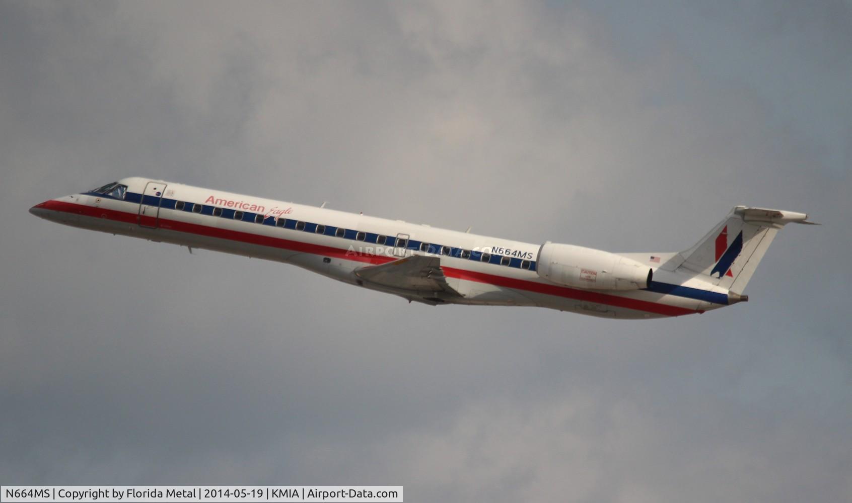 N664MS, 2004 Embraer ERJ-145LR (EMB-145LR) C/N 145779, MIA 2014