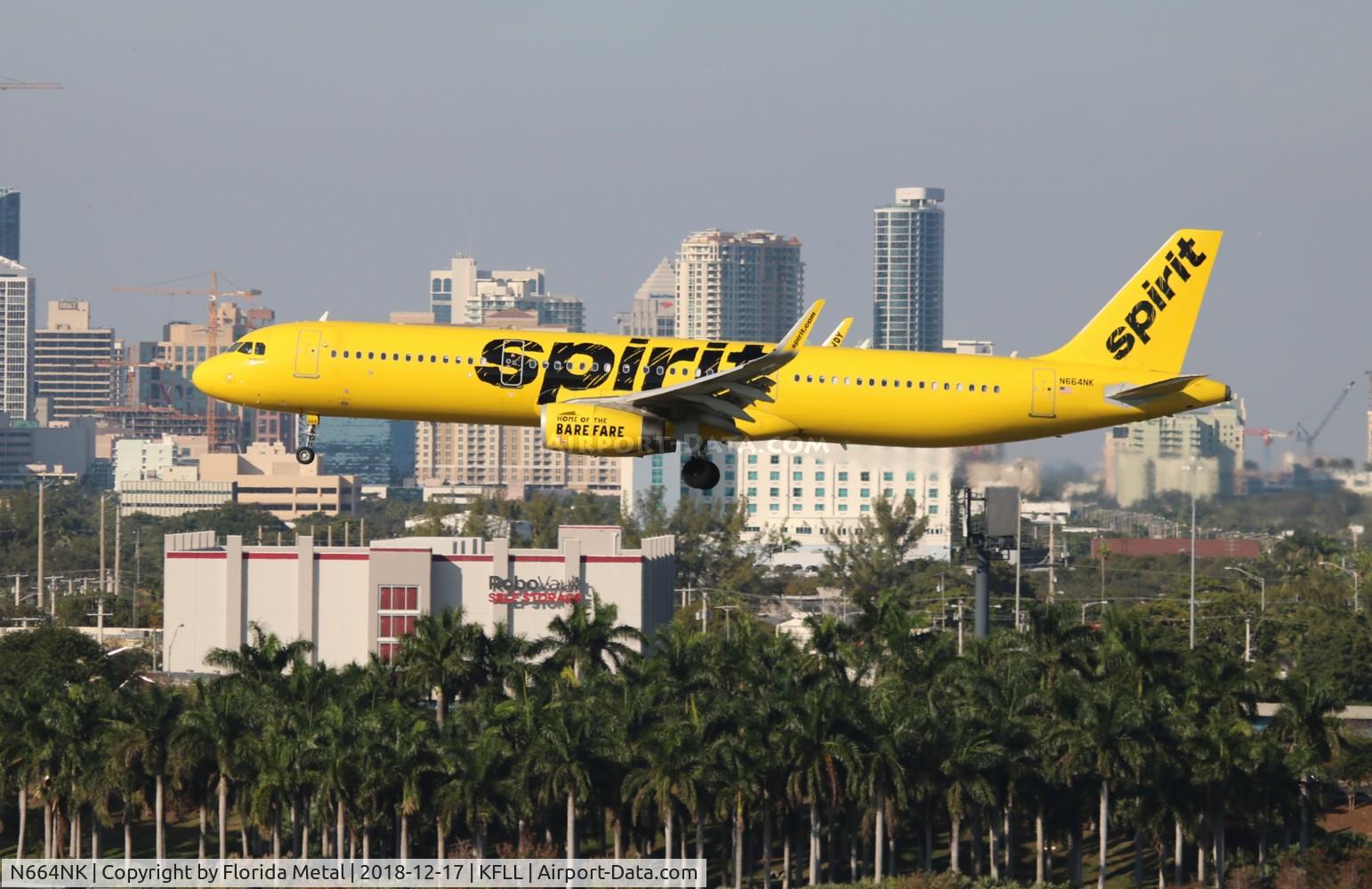 N664NK, 2016 Airbus A321-231 C/N 7021, FLL 2018