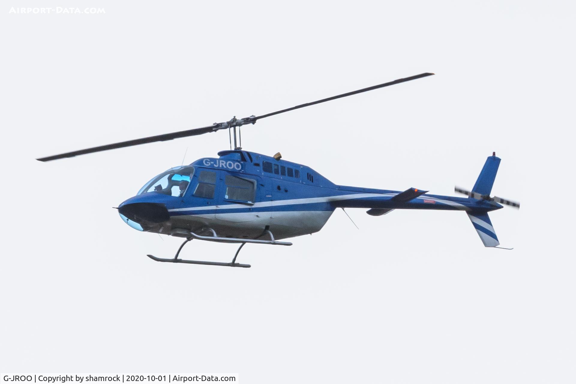 G-JROO, 1970 Bell 206B JetRanger II C/N 8242, Over North West Norfolk.