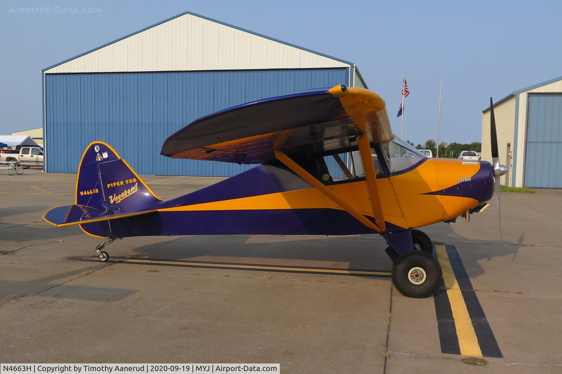N4663H, 1949 Piper PA-15 Vagabond C/N 15-369, 1949 Piper PA-15, c/n: 15-369