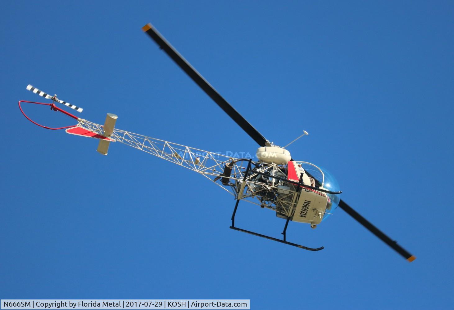 N666SM, Bell 47G-3B-1 Sioux C/N 3533, OSH 2017