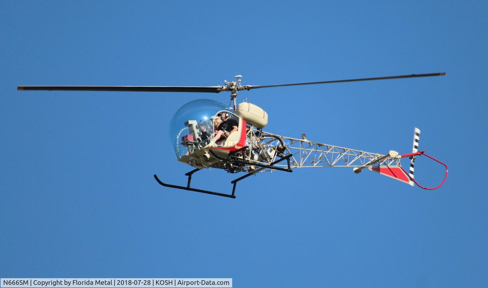 N666SM, Bell 47G-3B-1 Sioux C/N 3533, OSH 2018