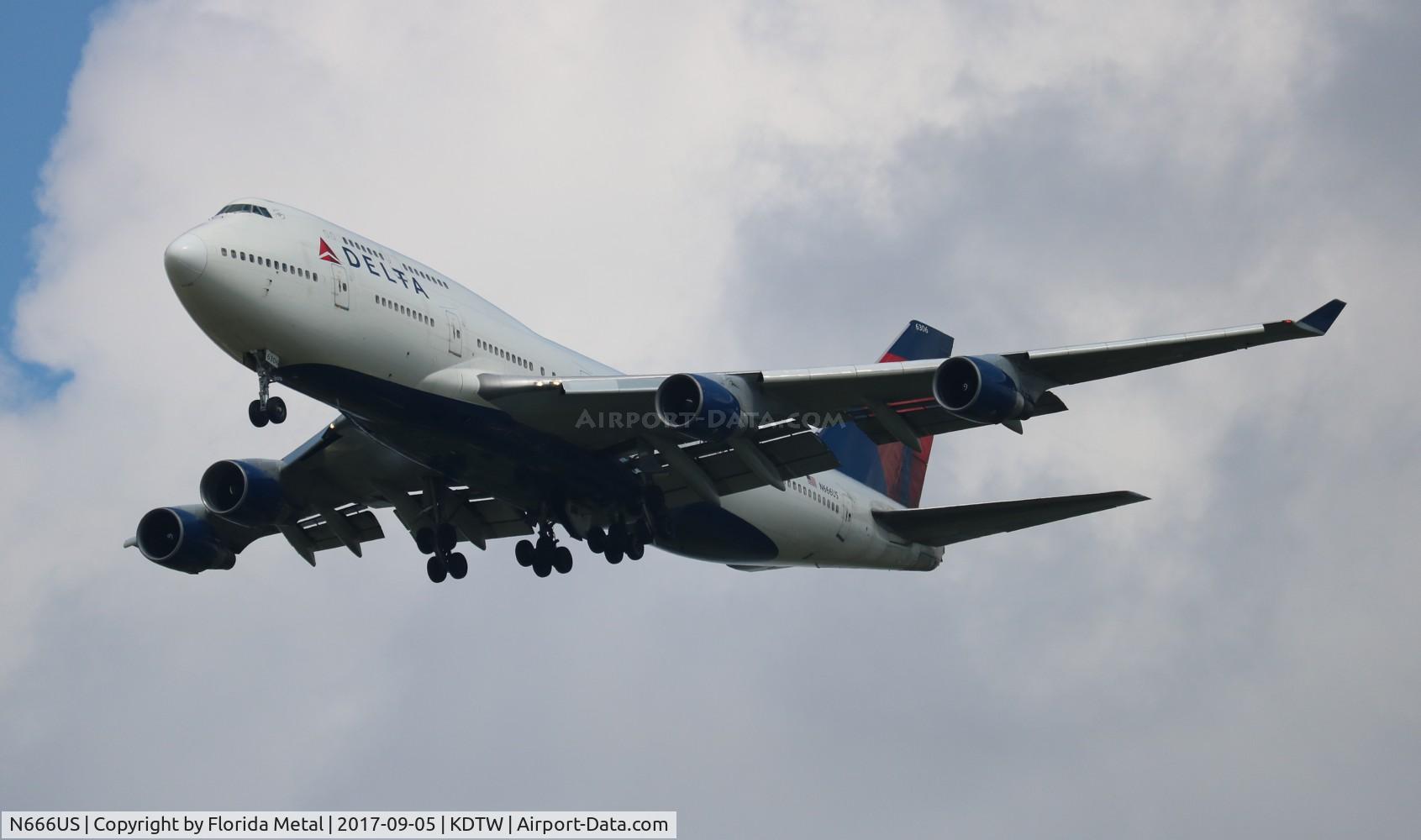 N666US, 1989 Boeing 747-451 C/N 23821, DTW 2017