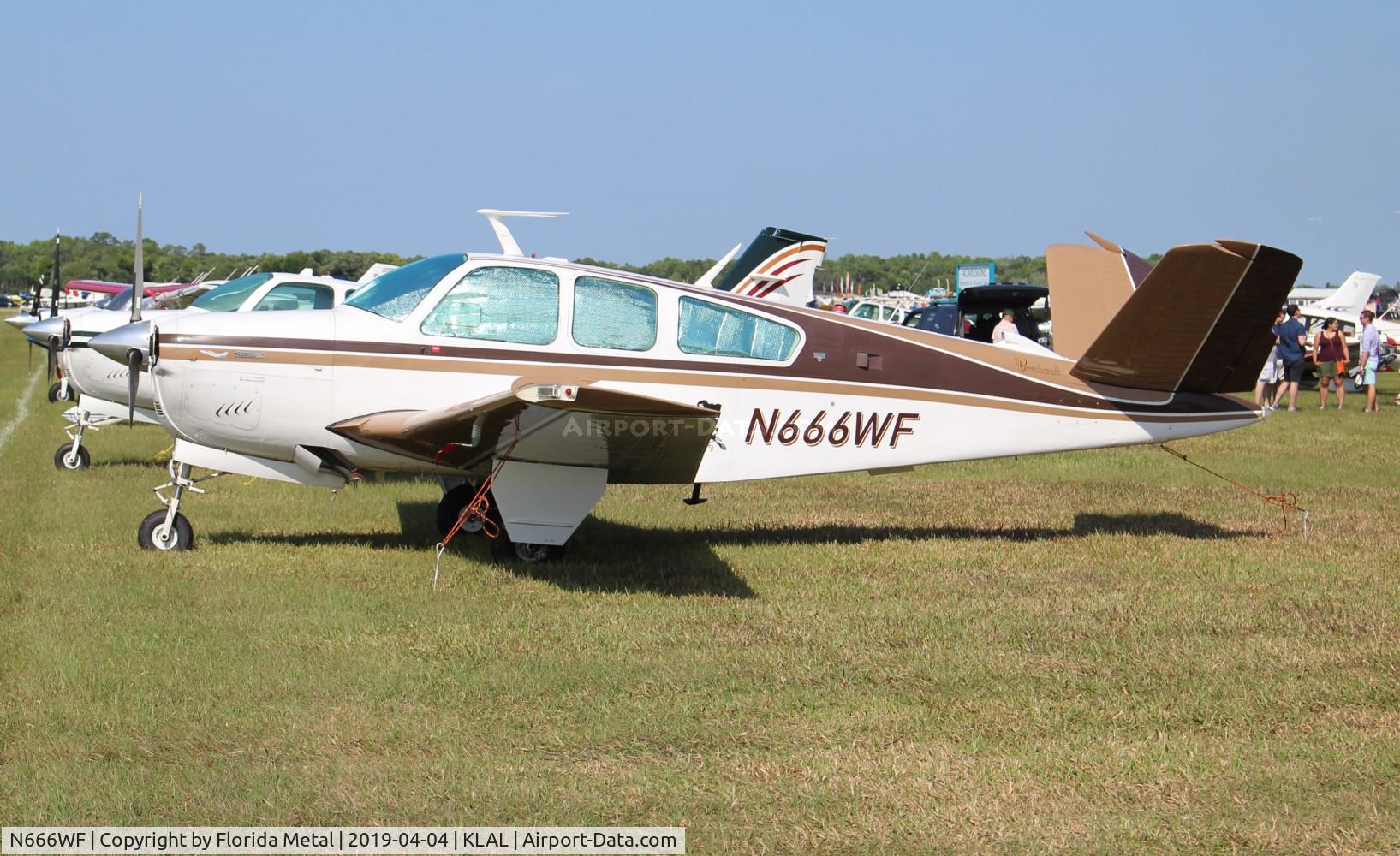 N666WF, 1976 Beech V35B Bonanza C/N D-9885, SNF 2019