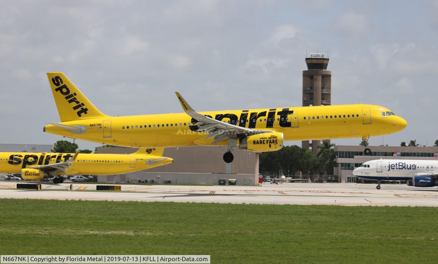 N667NK, 2016 Airbus A321-231 C/N 7058, FLL 2019
