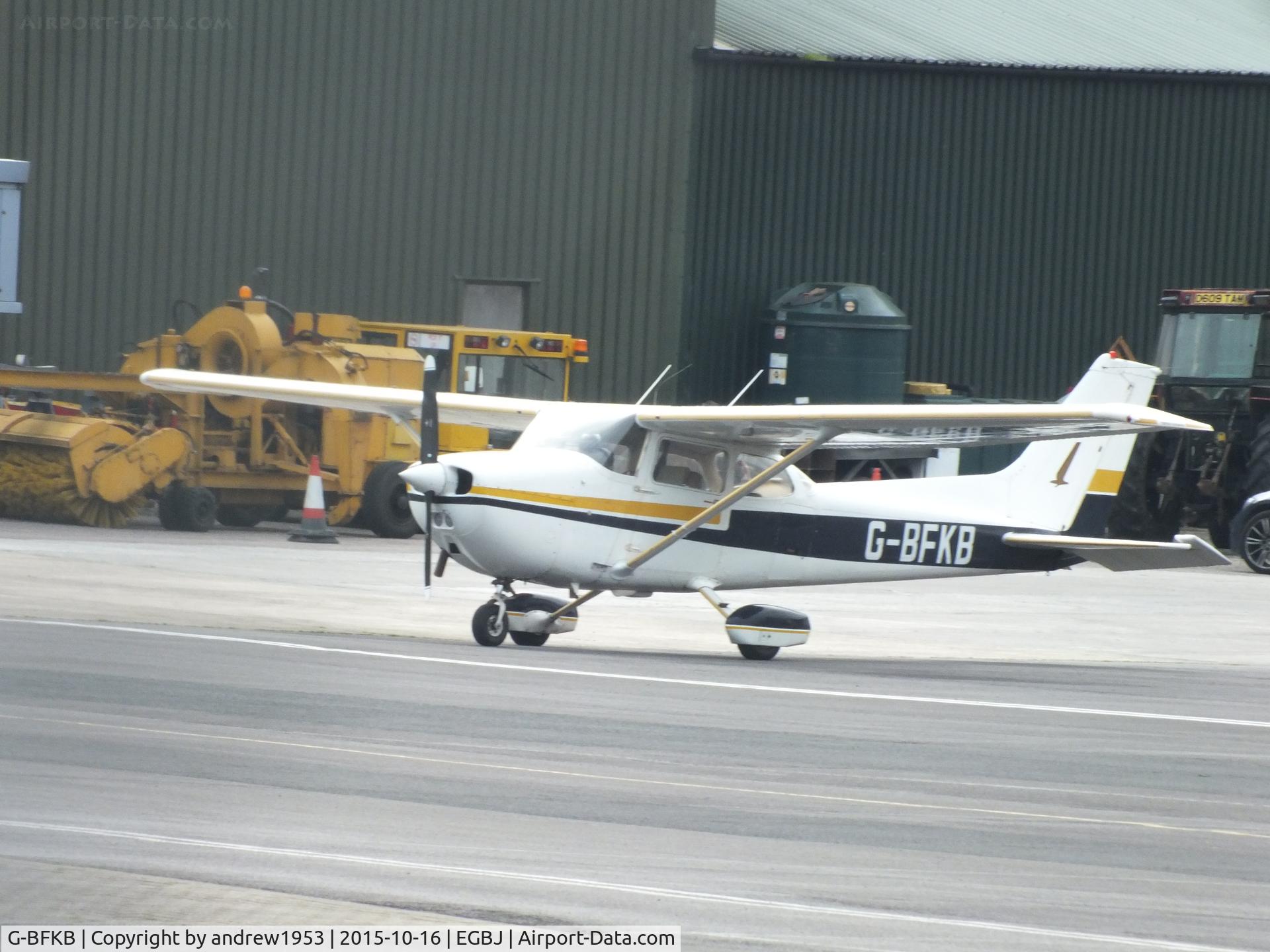 G-BFKB, 1977 Reims F172N Skyhawk C/N 1601, G-BFKB at Gloucestershire Airport.