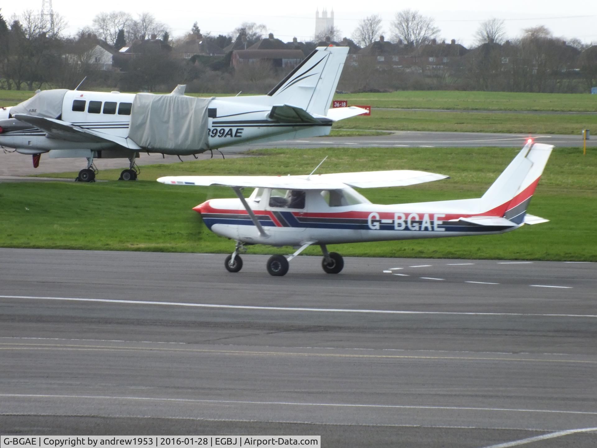 G-BGAE, 1978 Reims F152 C/N 1540, G-BGAE at Gloucestershire Airport.