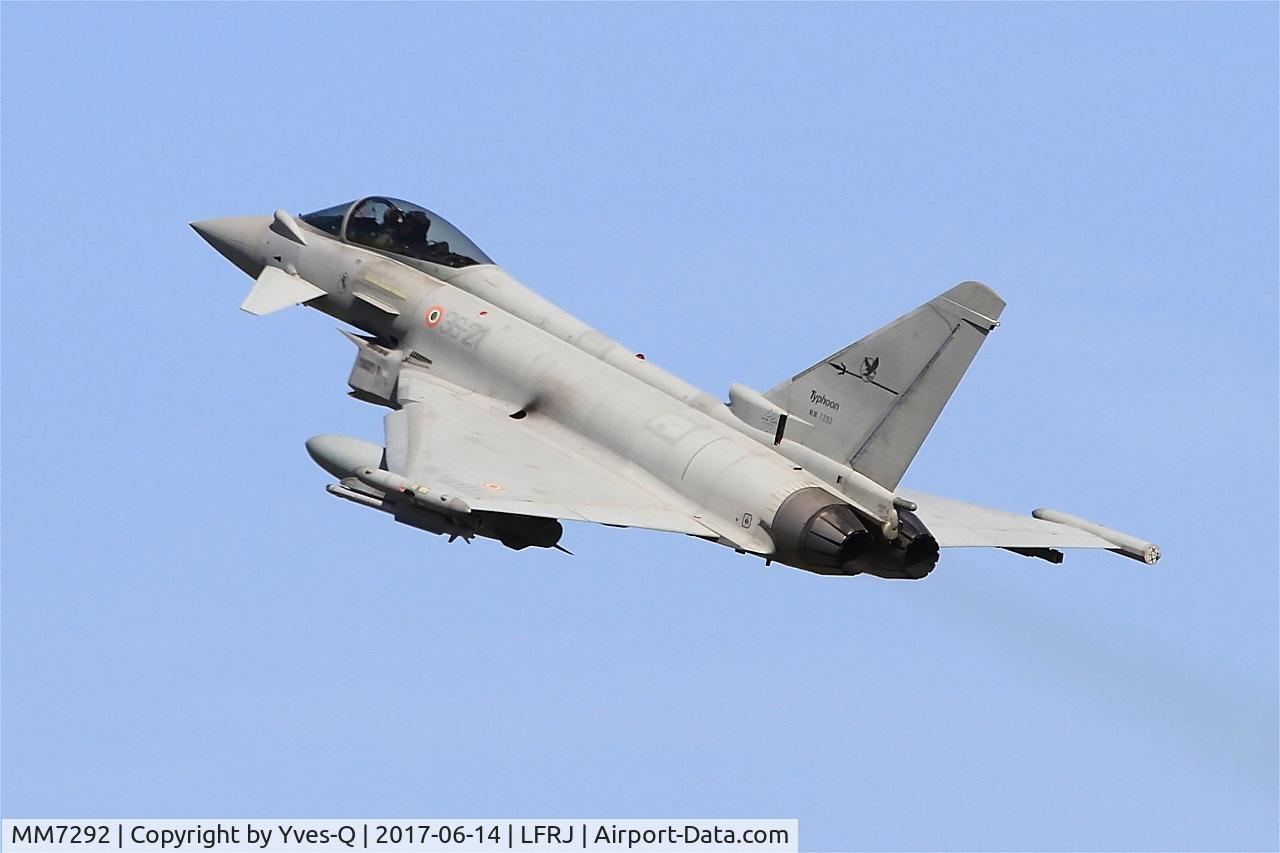 MM7292, Eurofighter EF-2000 Typhoon S C/N IS024, Eurofighter EF-2000 Typhoon S, Take off rwy 26, Landivisiau Naval Air Base (LFRJ) Tiger Meet 2017