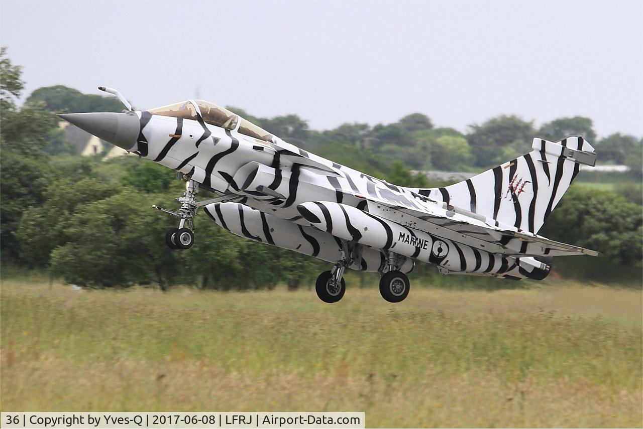 36, Dassault Rafale M C/N 36, Dassault Rafale M, Take off rwy 26, Landivisiau Naval Air Base (LFRJ) Tiger Meet 2017