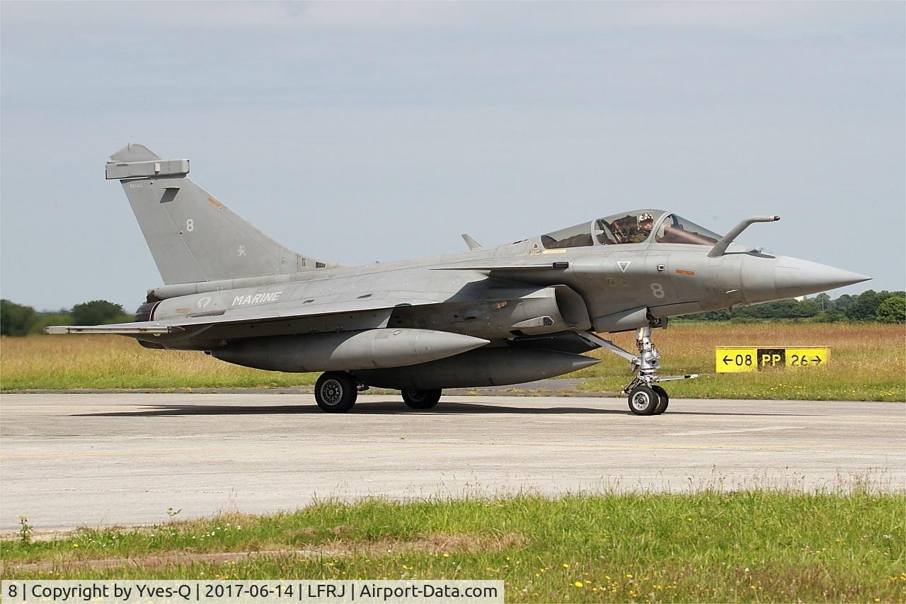 8, Dassault Rafale M C/N 8, Dassault Rafale M, Taxiing to flight-line, Landivisiau Naval Air Base (LFRJ) Tiger Meet 2017