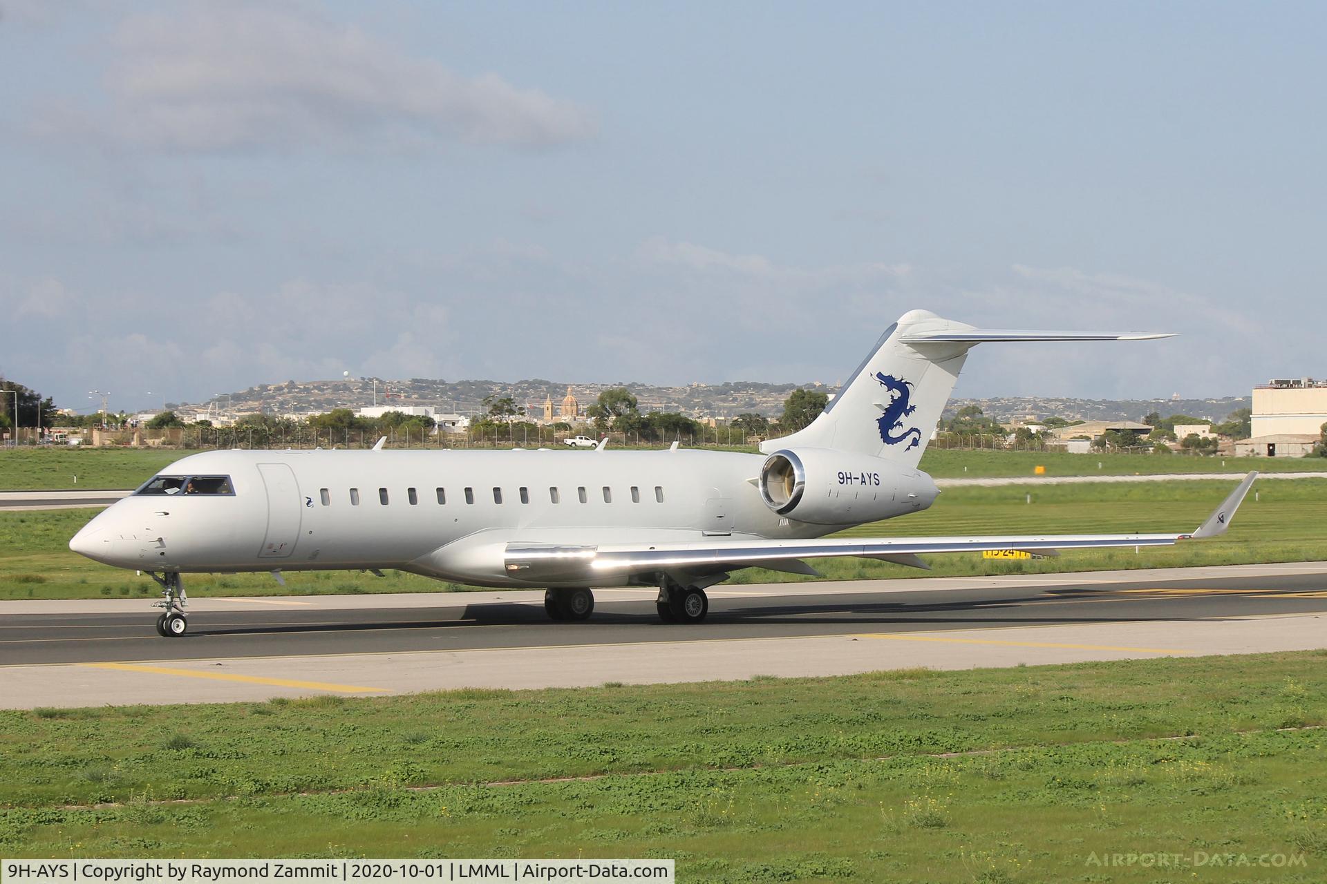 9H-AYS, 2001 Bombardier BD-700-1A10 Global Express C/N 9094, Bombardier BD-700 Global Express 9H-AYS Air CM