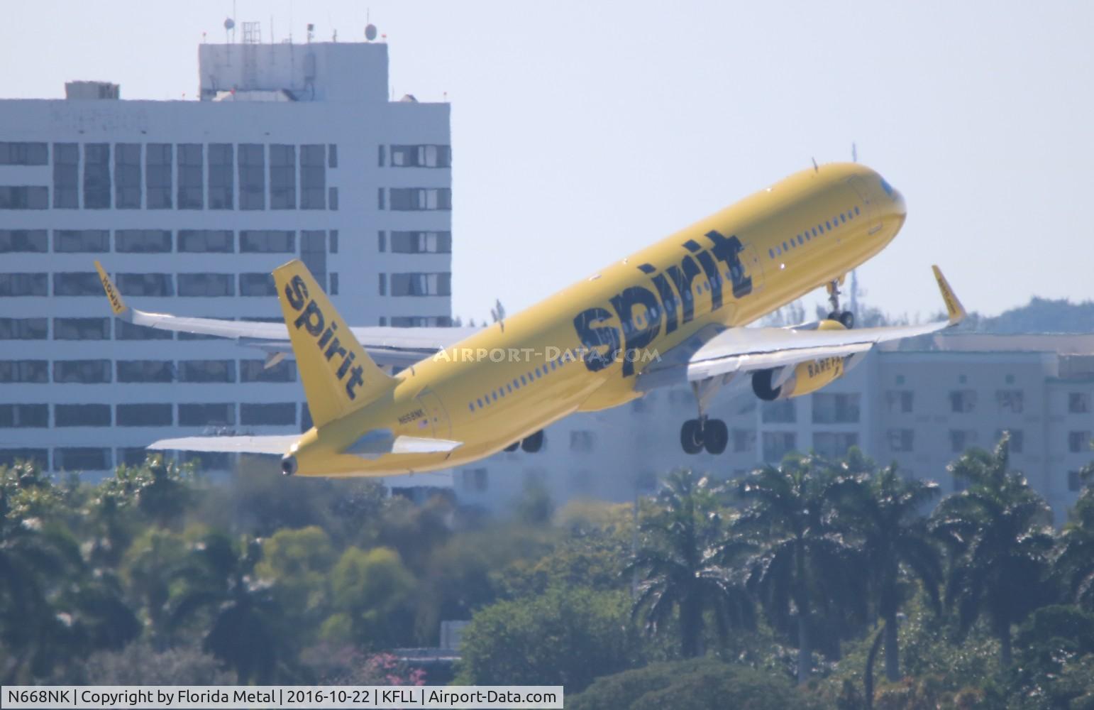 N668NK, 2016 Airbus A321-231 C/N 7135, FLL 2016
