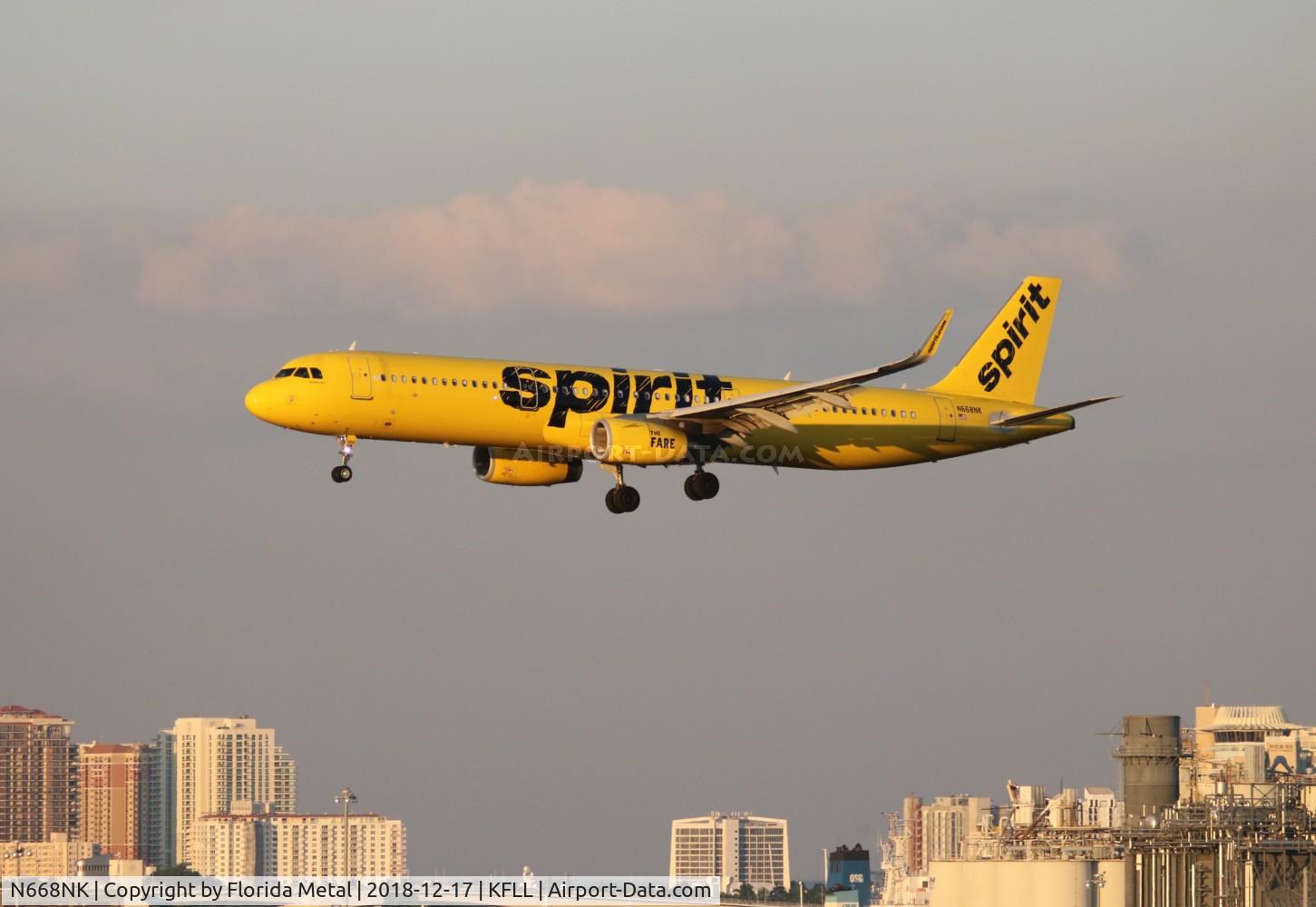 N668NK, 2016 Airbus A321-231 C/N 7135, FLL 2018