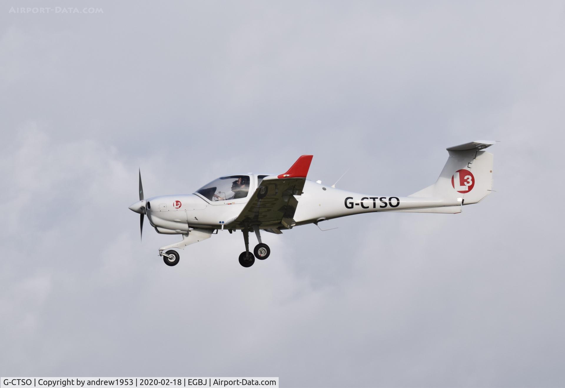 G-CTSO, 2014 Diamond DA-40NG Diamond Star C/N 40.N188, G-CTSO at Gloucestershire Airport.