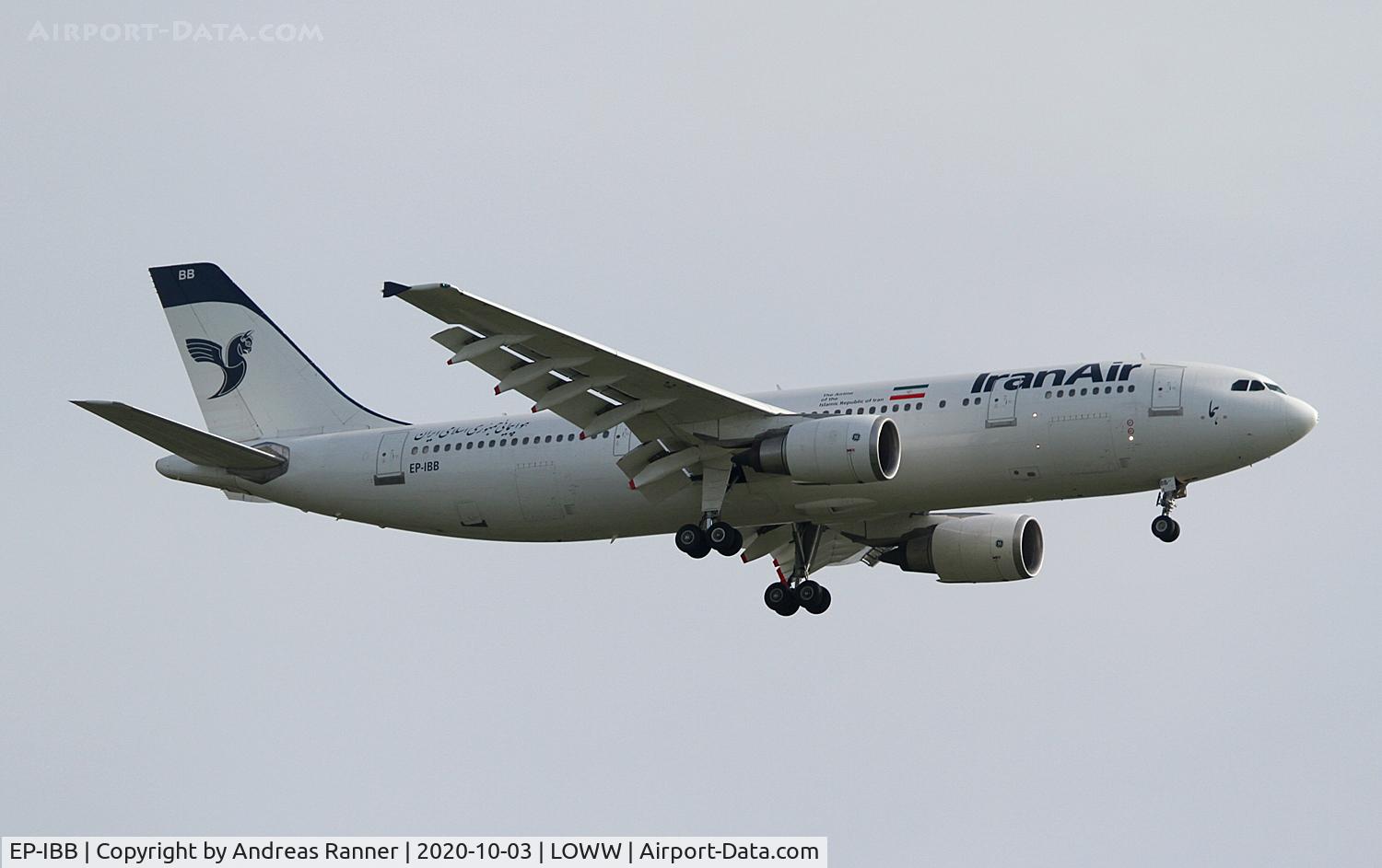 EP-IBB, 1994 Airbus A300B4-605R C/N 727, Iran Air A300