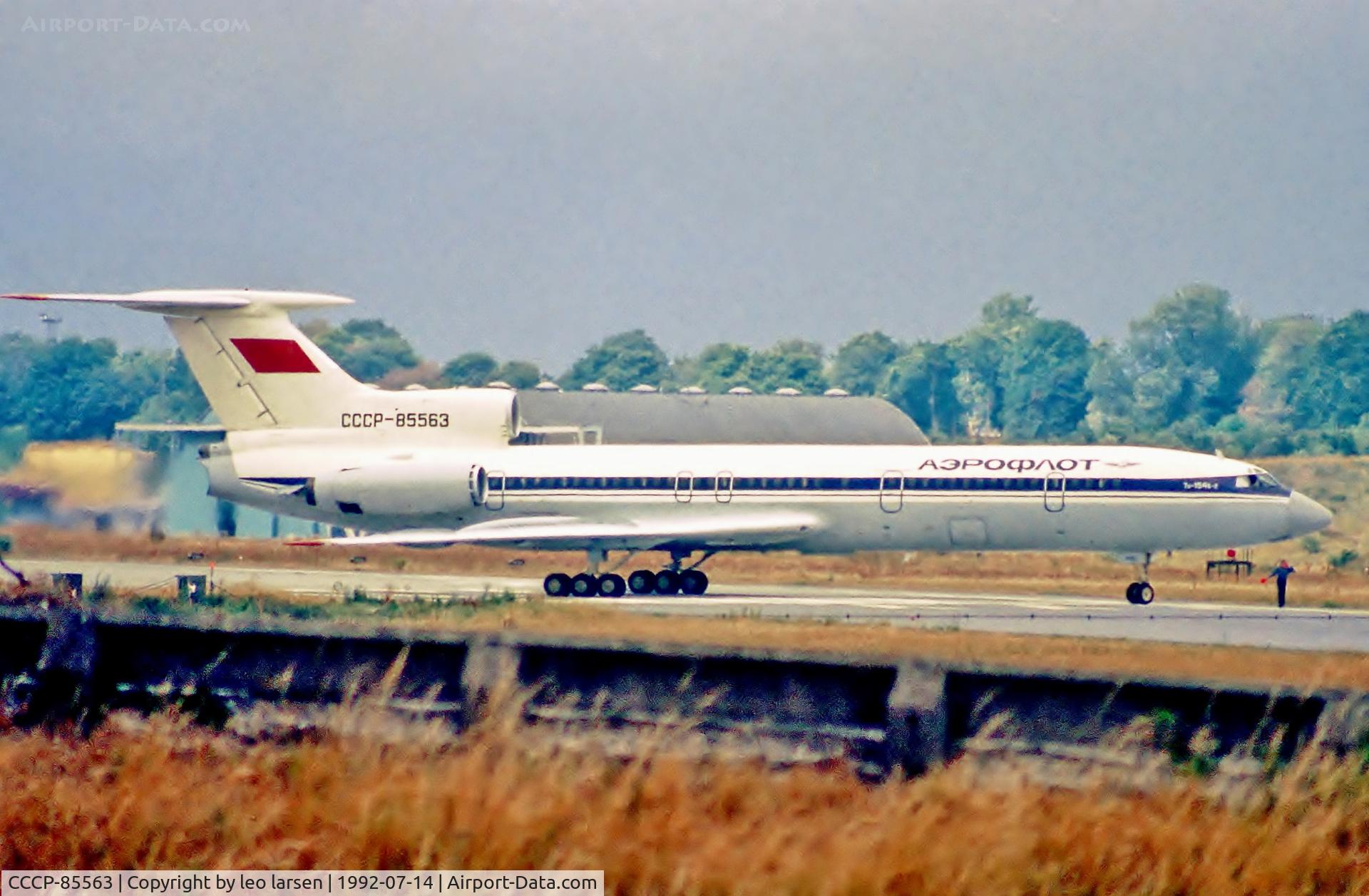 CCCP-85563, 1982 Tupolev Tu-154B-2 C/N 82A563, Værløse Air Base 14.7.1992