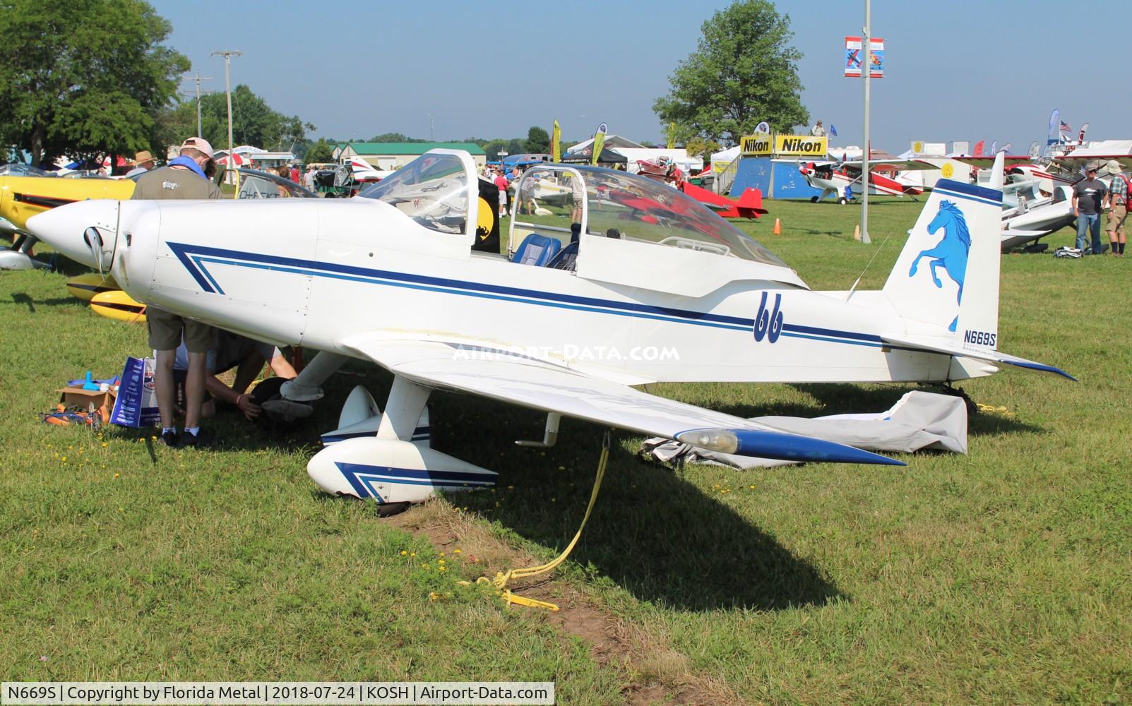 N669S, 1996 Bushby Mustang II C/N 7095, OSH 2018