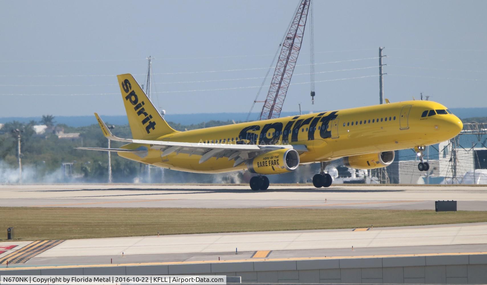 N670NK, 2016 Airbus A321-231 C/N 7106, FLL 2017